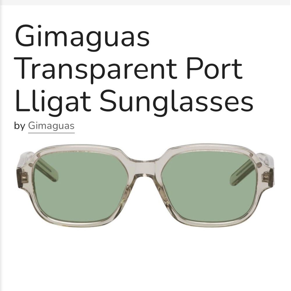 Gimaguas Transparent Port Lligat Sunglasses